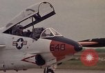 Image of aircraft T-2C Beeville Texas Naval Air Station Chase Field USA, 1982, second 56 stock footage video 65675052114