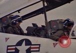Image of aircraft T-2C Beeville Texas Naval Air Station Chase Field USA, 1982, second 60 stock footage video 65675052114