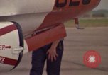 Image of aircraft T-2C Beeville Texas Naval Air Station Chase Field USA, 1982, second 15 stock footage video 65675052115