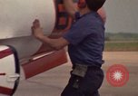Image of aircraft T-2C Beeville Texas Naval Air Station Chase Field USA, 1982, second 28 stock footage video 65675052115