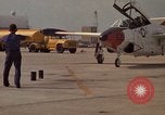 Image of aircraft T-2C Beeville Texas Naval Air Station Chase Field USA, 1982, second 12 stock footage video 65675052116