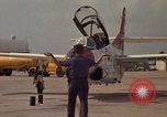 Image of aircraft T-2C Beeville Texas Naval Air Station Chase Field USA, 1982, second 16 stock footage video 65675052116
