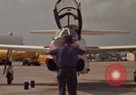 Image of aircraft T-2C Beeville Texas Naval Air Station Chase Field USA, 1982, second 19 stock footage video 65675052116