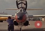Image of aircraft T-2C Beeville Texas Naval Air Station Chase Field USA, 1982, second 22 stock footage video 65675052116