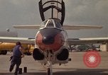 Image of aircraft T-2C Beeville Texas Naval Air Station Chase Field USA, 1982, second 23 stock footage video 65675052116