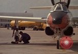 Image of aircraft T-2C Beeville Texas Naval Air Station Chase Field USA, 1982, second 25 stock footage video 65675052116