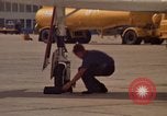 Image of aircraft T-2C Beeville Texas Naval Air Station Chase Field USA, 1982, second 26 stock footage video 65675052116