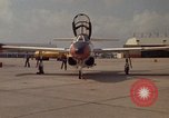 Image of aircraft T-2C Beeville Texas Naval Air Station Chase Field USA, 1982, second 60 stock footage video 65675052116