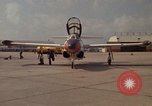 Image of aircraft T-2C Beeville Texas Naval Air Station Chase Field USA, 1982, second 61 stock footage video 65675052116