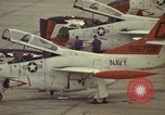Image of aircraft T-2Cs Beeville Texas Naval Air Station Chase Field USA, 1982, second 10 stock footage video 65675052117