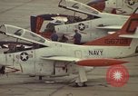 Image of aircraft T-2Cs Beeville Texas Naval Air Station Chase Field USA, 1982, second 12 stock footage video 65675052117