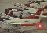 Image of aircraft T-2Cs Beeville Texas Naval Air Station Chase Field USA, 1982, second 13 stock footage video 65675052117