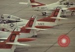 Image of aircraft T-2Cs Beeville Texas Naval Air Station Chase Field USA, 1982, second 16 stock footage video 65675052117