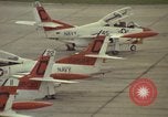 Image of aircraft T-2Cs Beeville Texas Naval Air Station Chase Field USA, 1982, second 17 stock footage video 65675052117