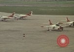 Image of aircraft T-2Cs Beeville Texas Naval Air Station Chase Field USA, 1982, second 26 stock footage video 65675052117