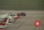 Image of aircraft T-2Cs Beeville Texas Naval Air Station Chase Field USA, 1982, second 35 stock footage video 65675052117