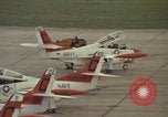 Image of aircraft T-2Cs Beeville Texas Naval Air Station Chase Field USA, 1982, second 37 stock footage video 65675052117