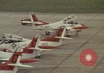 Image of aircraft T-2Cs Beeville Texas Naval Air Station Chase Field USA, 1982, second 38 stock footage video 65675052117
