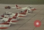 Image of aircraft T-2Cs Beeville Texas Naval Air Station Chase Field USA, 1982, second 39 stock footage video 65675052117
