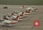 Image of aircraft T-2Cs Beeville Texas Naval Air Station Chase Field USA, 1982, second 41 stock footage video 65675052117