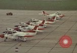 Image of aircraft T-2Cs Beeville Texas Naval Air Station Chase Field USA, 1982, second 42 stock footage video 65675052117