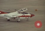 Image of aircraft T-2Cs Beeville Texas Naval Air Station Chase Field USA, 1982, second 60 stock footage video 65675052117