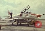 Image of aircraft TA-4J Beeville Texas Naval Air Station Chase Field USA, 1982, second 14 stock footage video 65675052118