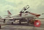 Image of aircraft TA-4J Beeville Texas Naval Air Station Chase Field USA, 1982, second 24 stock footage video 65675052118