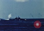 Image of battleships Pacific Ocean, 1945, second 6 stock footage video 65675052148