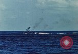 Image of battleships Pacific Ocean, 1945, second 7 stock footage video 65675052148