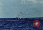 Image of battleships Pacific Ocean, 1945, second 11 stock footage video 65675052148