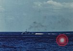 Image of battleships Pacific Ocean, 1945, second 12 stock footage video 65675052148