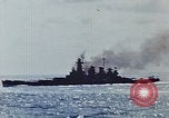 Image of battleships Pacific Ocean, 1945, second 18 stock footage video 65675052148