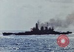 Image of battleships Pacific Ocean, 1945, second 19 stock footage video 65675052148