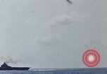 Image of battleships Pacific Ocean, 1945, second 50 stock footage video 65675052148