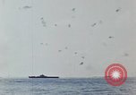 Image of battleships Pacific Ocean, 1945, second 58 stock footage video 65675052148