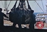 Image of hangar deck of carrier Pacific Ocean, 1945, second 14 stock footage video 65675052156