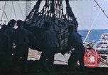Image of hangar deck of carrier Pacific Ocean, 1945, second 15 stock footage video 65675052156