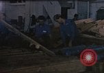 Image of hangar deck of carrier Pacific Ocean, 1945, second 55 stock footage video 65675052156