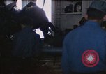 Image of hangar deck of carrier Pacific Ocean, 1945, second 58 stock footage video 65675052156