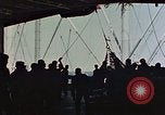Image of hangar deck of carrier Pacific Ocean, 1945, second 4 stock footage video 65675052158