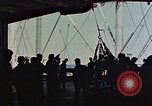 Image of hangar deck of carrier Pacific Ocean, 1945, second 5 stock footage video 65675052158