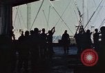 Image of hangar deck of carrier Pacific Ocean, 1945, second 14 stock footage video 65675052158