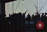 Image of hangar deck of carrier Pacific Ocean, 1945, second 15 stock footage video 65675052158