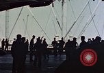 Image of hangar deck of carrier Pacific Ocean, 1945, second 19 stock footage video 65675052158