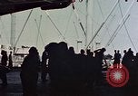 Image of hangar deck of carrier Pacific Ocean, 1945, second 24 stock footage video 65675052158