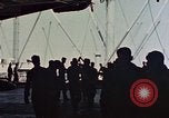 Image of hangar deck of carrier Pacific Ocean, 1945, second 26 stock footage video 65675052158