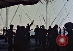Image of hangar deck of carrier Pacific Ocean, 1945, second 29 stock footage video 65675052158