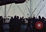Image of hangar deck of carrier Pacific Ocean, 1945, second 32 stock footage video 65675052158