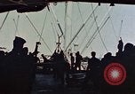 Image of hangar deck of carrier Pacific Ocean, 1945, second 33 stock footage video 65675052158